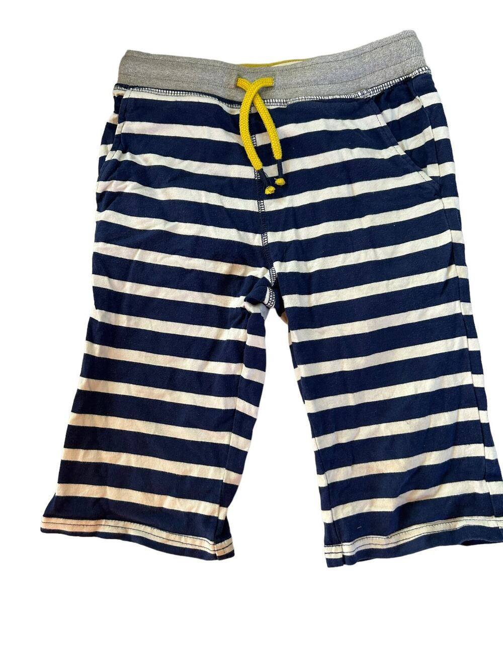 Mini Boden Navy Blue Stripe Long  Shorts size 7